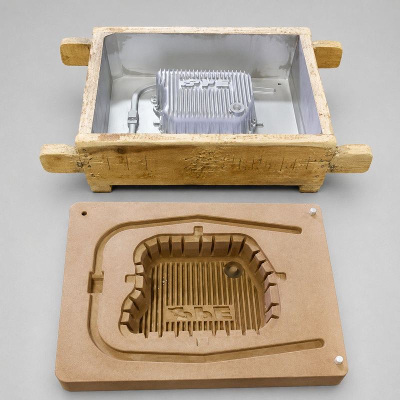 Cylinder mould and finished pump casting